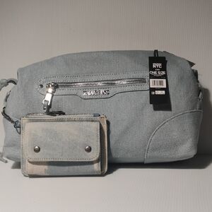 Madden NYC Denim Women's Shoulder Bag NWT